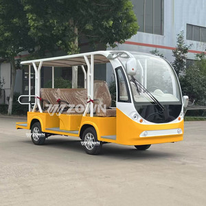 รถชมวิวไฟฟ้าแบบเปิดประทุนสีเหลืองขาวยี่ห้อ ZOWN สำหรับการขนส่งผู้โดยสารในพื้นที่ชมวิว - Product Image 4