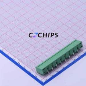 DB2ERM-7.62-8P-GN Plug-in Terminal Block Bent Lead Through Hole,P=7.62mm Board-to-Board / Socket Closed Screw Fixing 1x8P 7.62mm - Product Image 2