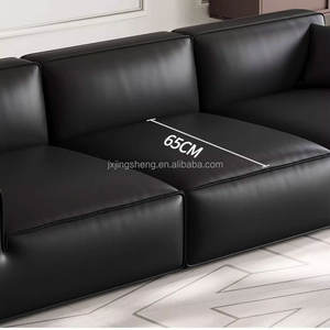 Set di mobili moderni divano italiano minimalista soggiorno divano moderno semplice luce di lusso piccolo divano a fila diritta - Product Image 5