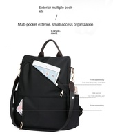 Mochila de Lona Oxford Impermeable Vintage al por Mayor para Mujer, Mochila de Viaje con Cierre de Cremallera, Capacidad de 20-30L
