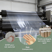 Rouleau de nappe en PVC mat transparent givré, prix d'usine, vente en gros