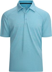 Chemise de golf à manches longues et à séchage rapide pour hommes, tissu tricoté solide anti-rides - Product Image 6