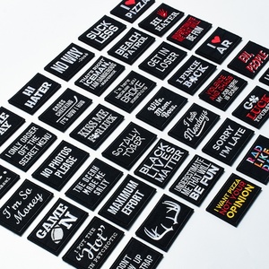 Etichette in Tessuto Ricamate Personalizzate con Lettere Inglesi, Patch <span class=keywords><strong>Tridimensionali</strong></span> Magiche per Badge, Forma Rettangolare - Product Image 4