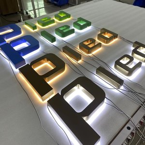 Insegna LED Illuminata con Componenti Certificati UL, <span class=keywords><strong>Lettere</strong></span> 3D Retroilluminate in Metallo, Insegna LED per Tabaccheria, Insegna per Aziende e Cartelloni Pubblicitari - Product Image 5