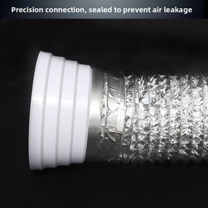 Anneau réducteur en aluminium pour hotte aspirante, pour tuyau d'évacuation <span class=keywords><strong>de</strong></span> fumée, tête <span class=keywords><strong>de</strong></span> conversion <span class=keywords><strong>de</strong></span> cheminée <span class=keywords><strong>de</strong></span> cuisine, joint réducteur avec valve anti-retour - Product Image 4