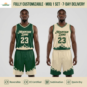 MOQ 1Set Custom Reversible <strong>Basketball</strong> <strong>Jersey</strong> Uniform Set Sublimation OEM Adult Kids Quick-Dry Breathable Team Kit 7Days Delivery - Product Image 1