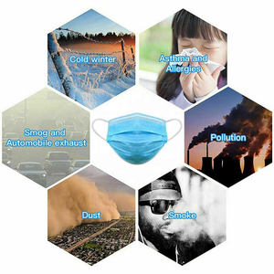 Hochwertige <span class=keywords><strong>3</strong></span>-lagige Einweg-Gesichts maske Werkseitige Atemschutz masken und Masken - Product Image 5