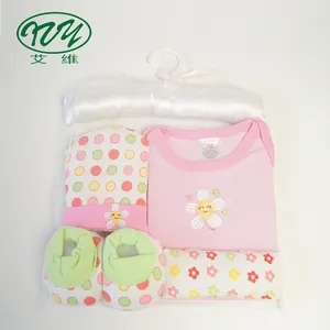 Nova Chegada 100% Algodão Rosa Verão Roupas Recém-nascidos 4pcs Jogos Do Presente Do Bebê