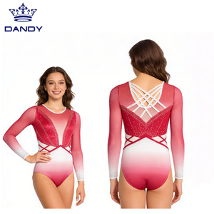 Customized Bodysuit Performance Gym Spandex Leotard Competition Gymnastics Tight