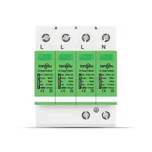 AC SPD 4Pole 30~60kA Voltage Surge Protector Lightning Surge Protection Surge Protective Device