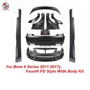 Approvisionnement d'usine pour <span class=keywords><strong>Bmw</strong></span> 6 Series PD Style Kit de carrosserie large en Fiber de carbone pour <span class=keywords><strong>Bmw</strong></span> <span class=keywords><strong>640</strong></span> 650 F06 F12 Diffuseur de pare-chocs avant arrière - Product Image 1