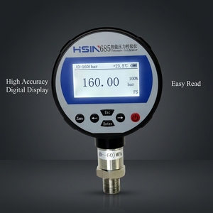 เกจวัดดิจิตอล HSIN685 160 บาร์ สแตนเลสสตีล แบบนิวเมติก คอมโพสิต แมนอมิเตอร์ สำหรับเครื่องสอบเทียบ OEM HSIN685 Digital Pr - Product Image 1