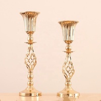 50CM/20 \ "or bougeoirs Vase Floral chandelier Table de mariage pièce maîtresse fleur support 10 PCS/Lot pour les mariages et événements