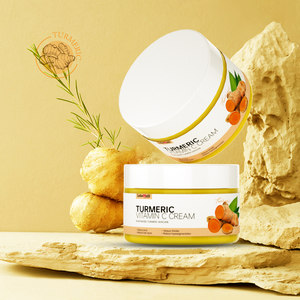 Crema Schiarente Naturale con Logo Personalizzato, Rimozione Macchie Scure, Vitamina C, Sbiancamento Permanente, Crema Organica alla Curcuma per Viso e Pelle Scura - Product Image 3