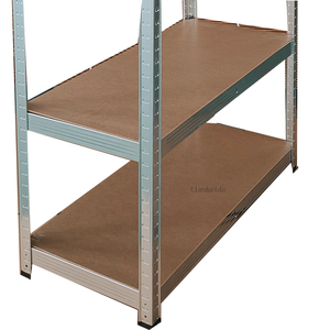Estante de remache de acero de ángulo ranurado de 5 niveles estante de almacenamiento de hierro unidades de estantería estante de acero estantes de almacén de metal ranurados - Product Image 2