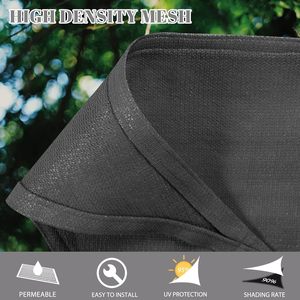 Voile d'ombrage rectangulaire 12x16FT, auvent solaire extérieur <span class=keywords><strong>pour</strong></span> patio, jardin et cour arrière - Product Image 5