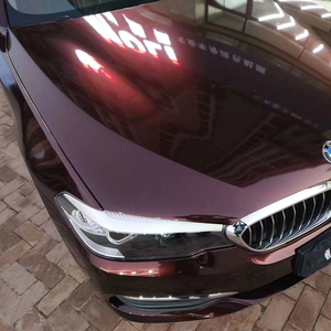 WRAPMASTER 1.52*18เมตรสีดำโรสซูเปอร์มันวาวโลหะเหล็กบนรถไวนิลห่อ - Product Image 4