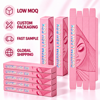 Boîte d'emballage pour gloss à lèvres en or rose avec logo personnalisé, boîte cadeau cosmétique recyclable avec impression offset sur papier couché