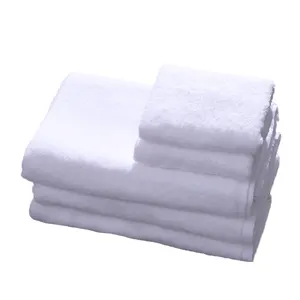 100% Cotton Luxury Hotel Plain Weave WhiteTowel Face Cloth Hand Towel