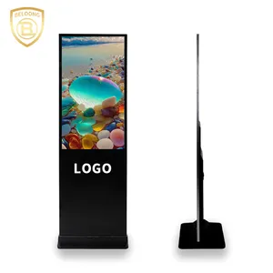 Factory 43 55 Inch Indoor Android Wifi Video 4K Totem Touch Screen Digital Signage Kiosk LCD Floor Standing Advertising Display