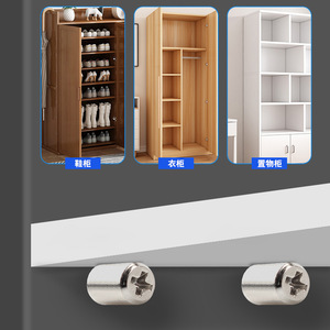 Self Tapping Shelf Support 7.5mm Diameter Nickel Plated Iron Cabinet Layer Board Holder Easy Installation - Product Image 2