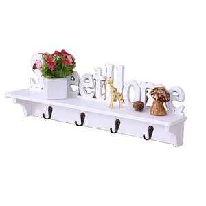 1 Piece White Living Room Wall Hangers Key Rack closet storage Bedroom Decorative Rack key holder wall mounted