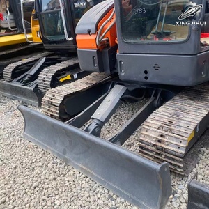 Excavatrice d'occasion HITACHI ZX55, marque japonaise, 5,5 tonnes, mini-excavatrice sur chenilles en caoutchouc, moteur Yanmar - Product Image 4