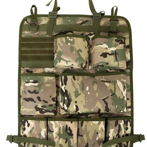 Organisateur de siège arrière de voiture en tissu Oxford camouflage, 8 à 11 poches, sac de rangement multifonctionnel pour utilisation en véhicule - Product Image 1