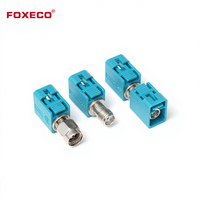 Connecteur FAKRA automobile FOXECO de qualité professionnelle avec matériau PBT/PA66 pour antennes embarquées et appareils sans fil
