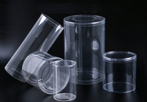 Venta al por mayor cilindro de PVC mascota protección del medio ambiente alta permeabilidad cilindro de plástico juguete embalaje caja redonda de plástico - Product Image 3