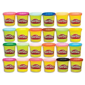 Mô Hình HợP Chất 24-Pack trường hợp của màu sắc không độc hại 3ozs lon, đa màu sắc mô hình đất sét plasticine