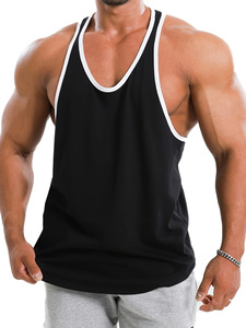 Camiseta sin mangas de algodón puro estampada transpirable lavada para hombre, talla grande, al por mayor, para verano, informal, deportiva, para personas mayores - Product Image 5