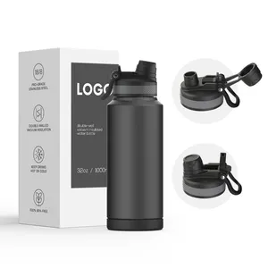 Hot Sales Outdoor Travel Eco-Friendly 24 Oz 32 Oz Vacuum Insulated Stainless Flask Steel Water Bottle With Custom Logo