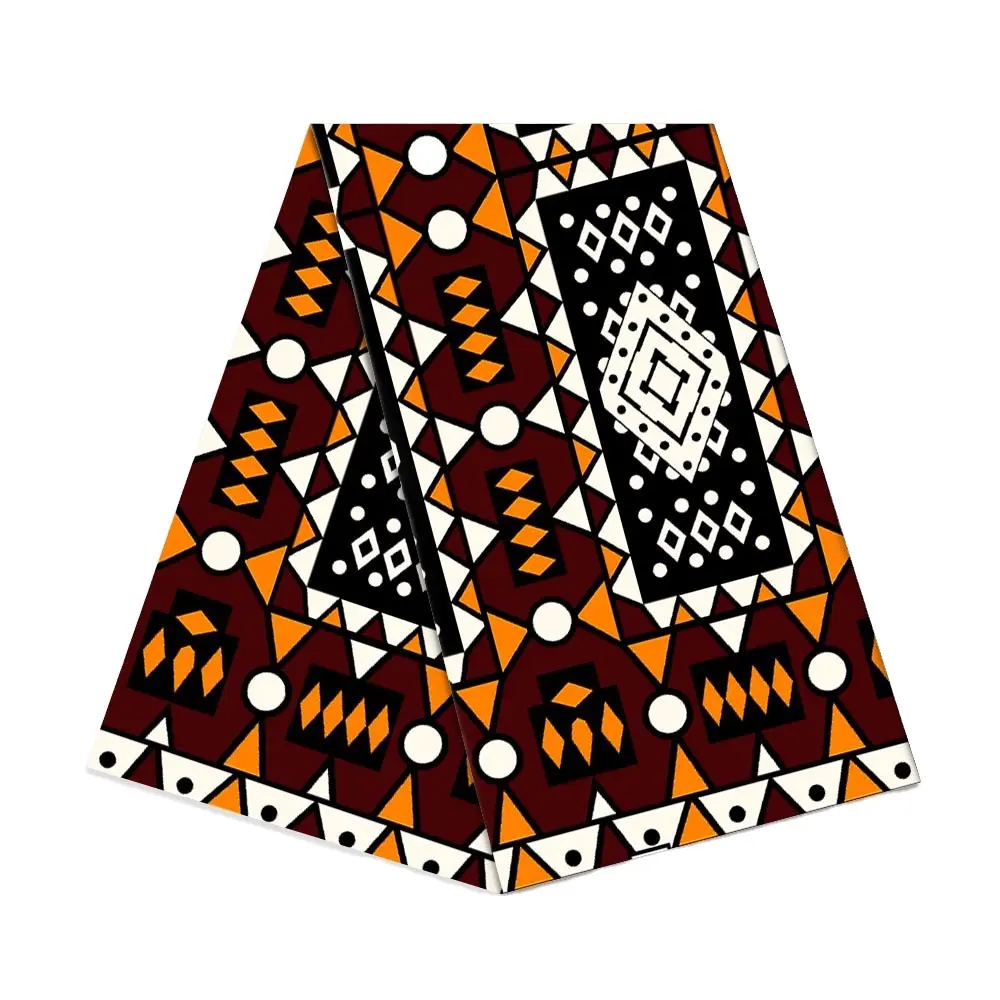 गर्म बेच 100% अंकारा अफ्रीका में 6-यार्ड भारतीय batik मुद्रण लोचदार कपड़े