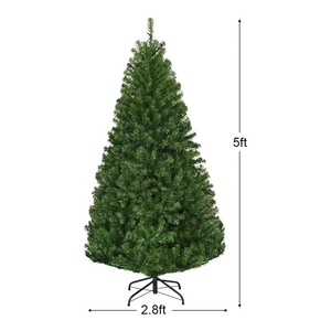 Arbre de Noël Artificiel de 180 cm (6 pieds) en Gros, Charnières Faciles à Assembler, Base Métallique Durable pour Décoration Commerciale - Product Image 5