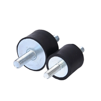 Isolateur de vibrations en caoutchouc personnalisé, type VV, double filetage mâle, fixation par bobine, amortisseur de chocs