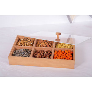 Precios Admirables al por Mayor: Bandeja Hexagonal Geométrica de Madera de Haya, Cajas Personalizadas para Aperitivos - Product Image 6