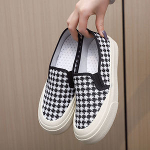 Nouvelles baskets pour femmes, mode polyvalente, confortables, <span class=keywords><strong>chaussures</strong></span> classiques légères et simples, <span class=keywords><strong>chaussures</strong></span> décontractées pour tous les jours, <span class=keywords><strong>chaussures</strong></span> en toile tendance à semelle épaisse - Product Image 2