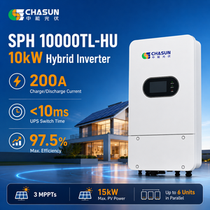 อินเวอร์เตอร์ไฮบริด Growatt <span class=keywords><strong>SPH</strong></span> 10000TL-HU 10kW 3 MPPT 200A พร้อมระบบสำรองไฟฟ้า UPS สำหรับระบบกักเก็บพลังงานภายในบ้าน - Product Image 2