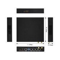 Mini PC Intel N150 sans ventilateur, 4 ports LAN 2.5G I226-V, routeur logiciel, pare-feu, appareil avec RAM DDR5, SSD M.2 NVMe, AES-NI