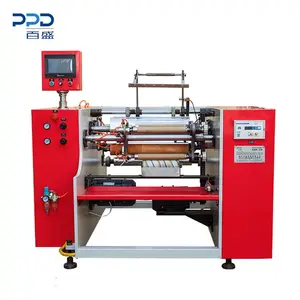 Eco-Friendly Semi Automatic 3 Shaft Household Foil Aluminium Foil Rolling Rewinding Packaging Machinery