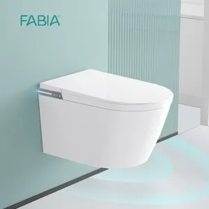 Neues Design Sensor automatische intelligente Dusche Toilette Bidet wandmontiert Bad Wandhängende intelligente Toilette