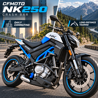 Barre de protection moteur à ressort pour moto CFMOTO 250NK en acier au carbone, pare-chocs latéral anti-collision