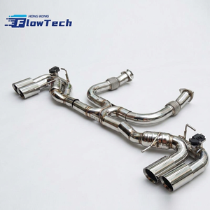 Système d'échappement haute performance pour Chevrolet Corvette C8, tuyau droit, silencieux catback en acier inoxydable avec système Valvetronic - Product Image 1