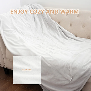 Manta Eléctrica Térmica para Cama y Oficina, con Cable Calefactor y Enchufes US/UK, Ideal para Invierno - Product Image 2