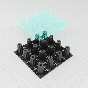 Module de stockage d'eau de pluie innovant et personnalisé 500*1000 en géotextile PP neuf, pour installation sous pavés, allées et passerelles - Product Image 3