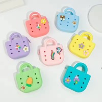 Perlengkapan Membuat Tas Pesona Sendiri untuk Anak Perempuan, Set Kerajinan Silikon Usia 4-10 Tahun, Pesona Warna Pink Lembut, Fotogenik - Sedang Tren Vi