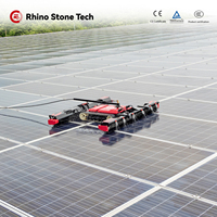 Robot de nettoyage intelligent pour panneaux solaires photovoltaïques, destiné aux applications commerciales et industrielles, pour une maintenance solaire sécurisée des toits, machine de nettoyage solaire