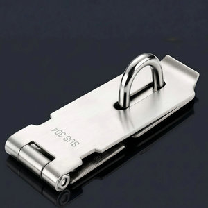304 Stainless Steel <b>Padlock</b> Rectangular Single Lever Locking Cabinet Door Latch - Product Image 1