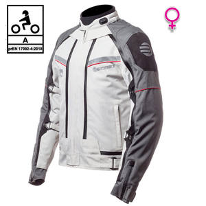 Befast TRANSFORMER Lady Chaqueta de moto de Turismo de 3 capas para mujer con certificación CE Negro Gris S - Product Image 1